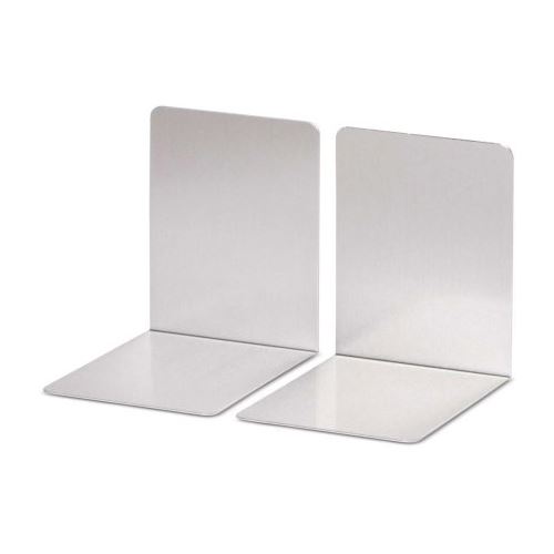 MAUL 2 Buchstützen silber 8,0 x 10,0 x 10,0 cm