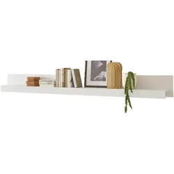 WANDBOARD weiß matt, Wandregal 217 x 22 cm, Derby