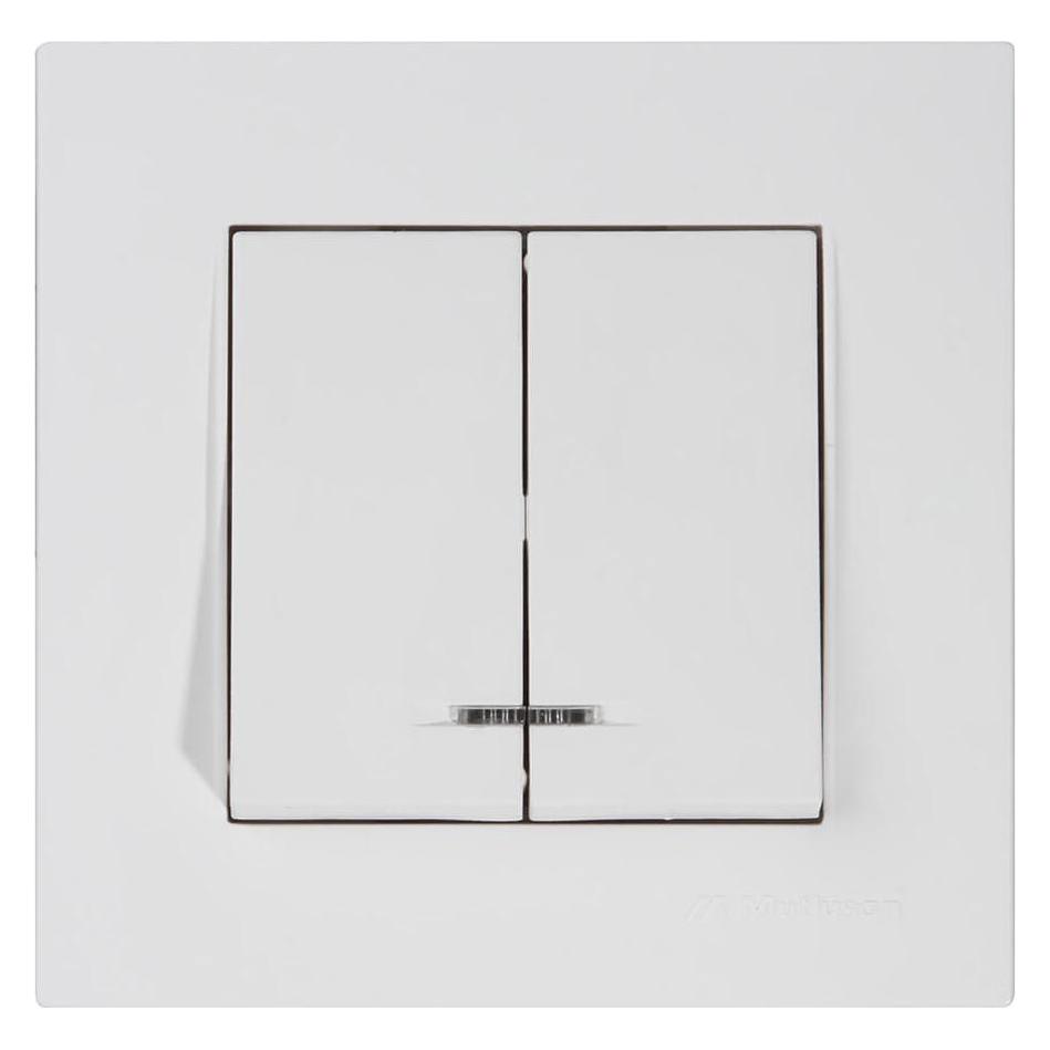 Mutlusan Rita 2-fach Kontrolschalter Unterputz weiss (32311377)