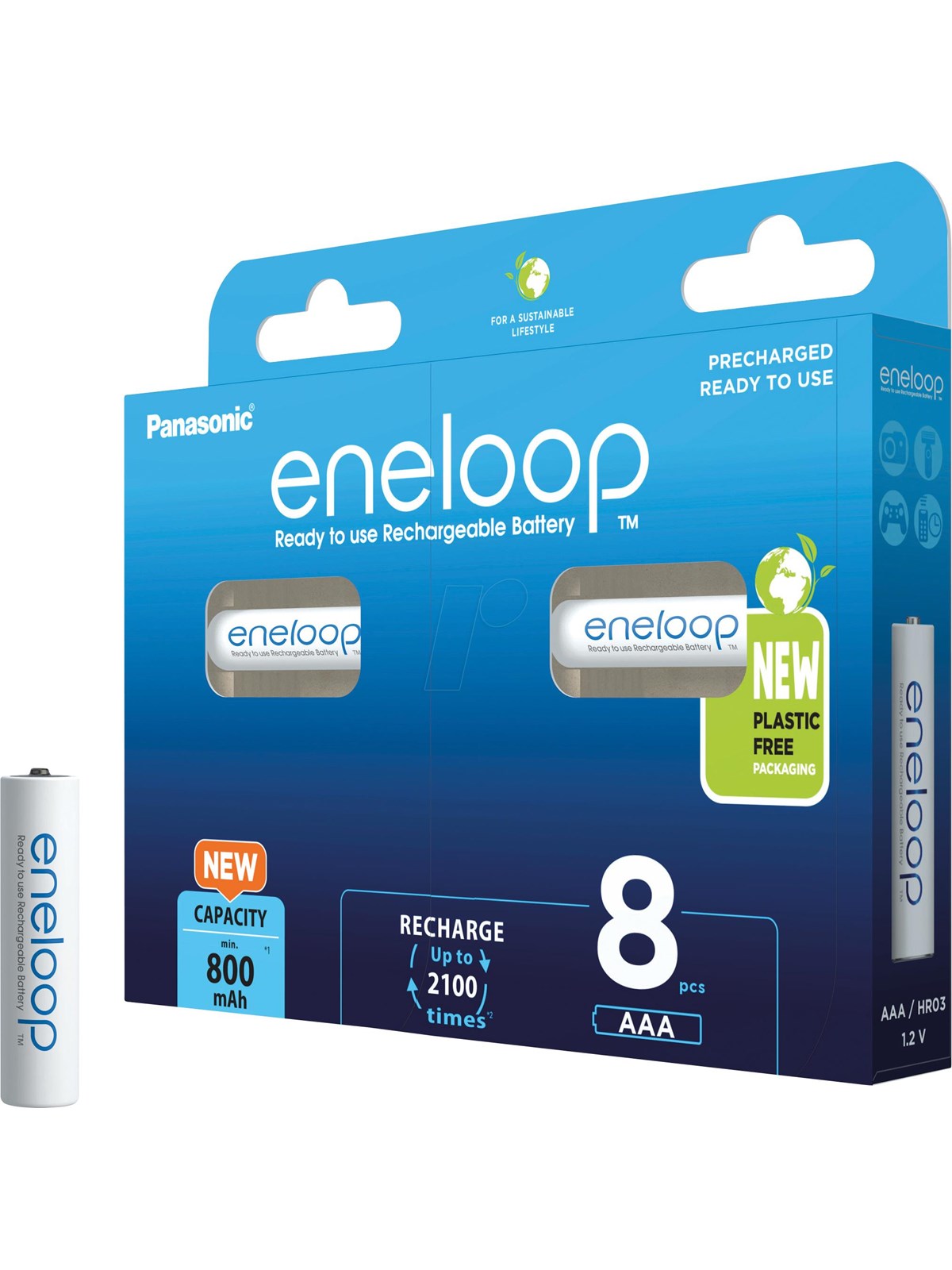 Panasonic eneloop BK-4MCDE/8BE battery - 8 x AAA - NiMH