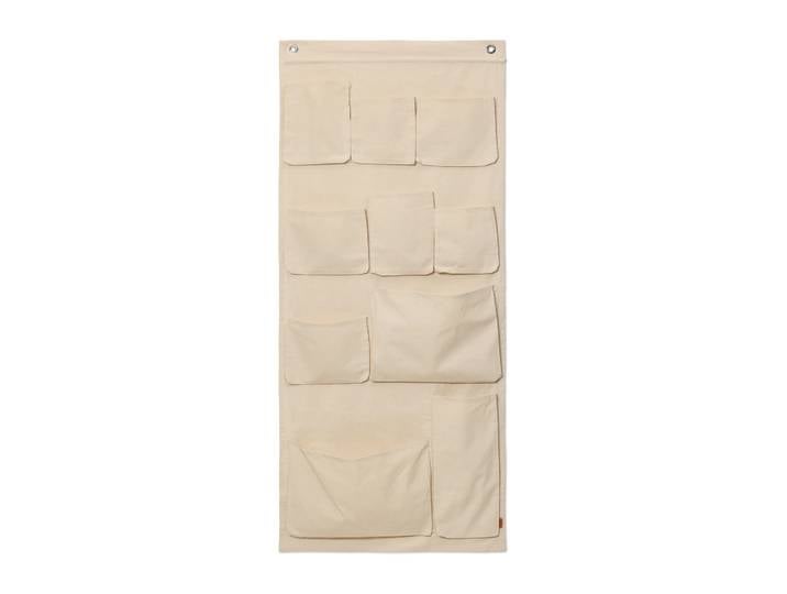 Ferm Living Pochettes murales en toile rangement mural 70x160 cm