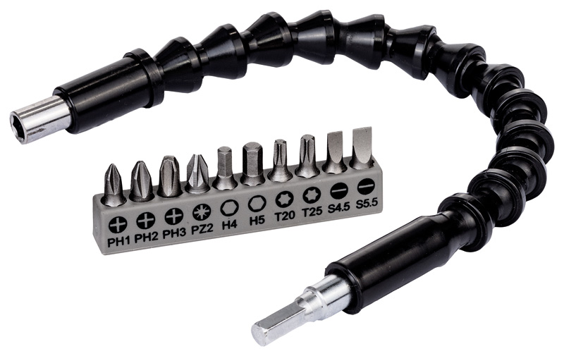 Bosch 11 Stk. flexible Verlängerung aus Kunststoff SDB 2608522377
