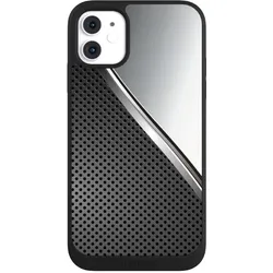 Nivocase Handyhülle für Apple iPhone 11 Hülle NIVOpure Case Schwarz Carbon Metall Stahl (Apple iPhone 11), Smartphone Hülle, Schwarz
