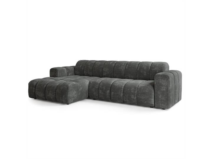 ECKSOFA SETIA LM L-S Grau Chenille