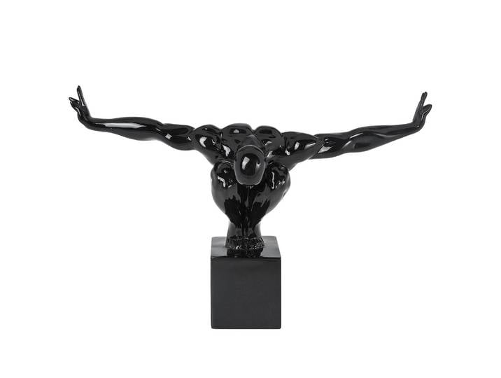 Objet déco Athlet 43 x 29 x 15cm Noir