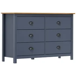Helloshop26 - Hill Sideboard Kommode Schubladenschrank Aufbewahrungsmöbel Küchen-/Wohnzimmer-Organizer 125 x 40 x 80 cm massives 02_0035673
