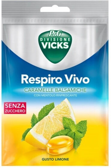 Procter & Gamble Vicks Respiro Vivo Caramelle Balsamiche Gusto Limone