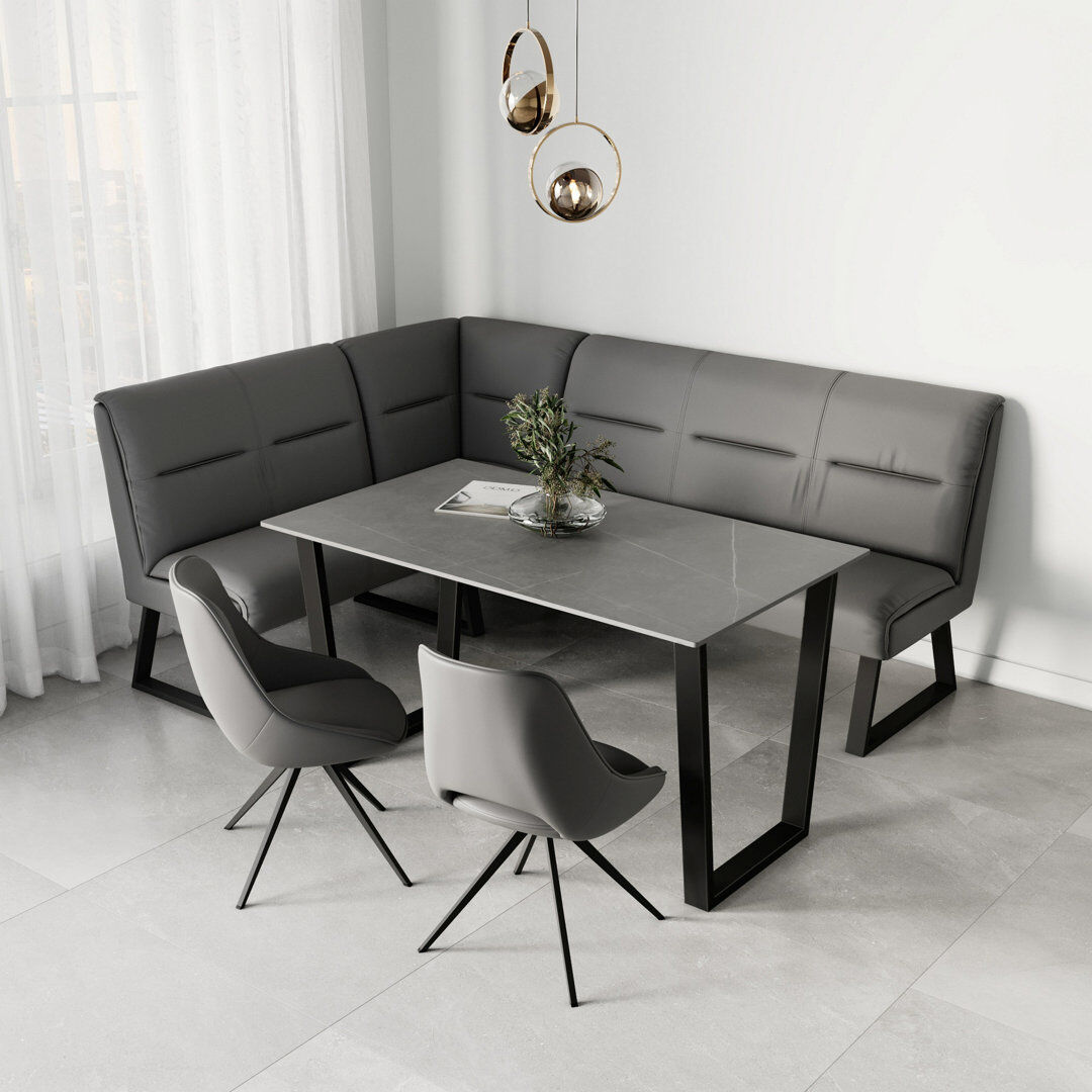 Ebern Designs Navani 8 -Person Dining Set Grey 8