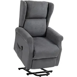 HOMCOM HOMCOM Fernsehsessel mit Aufstehhilfe Relaxsessel mit Liegefunktion Seitentasche