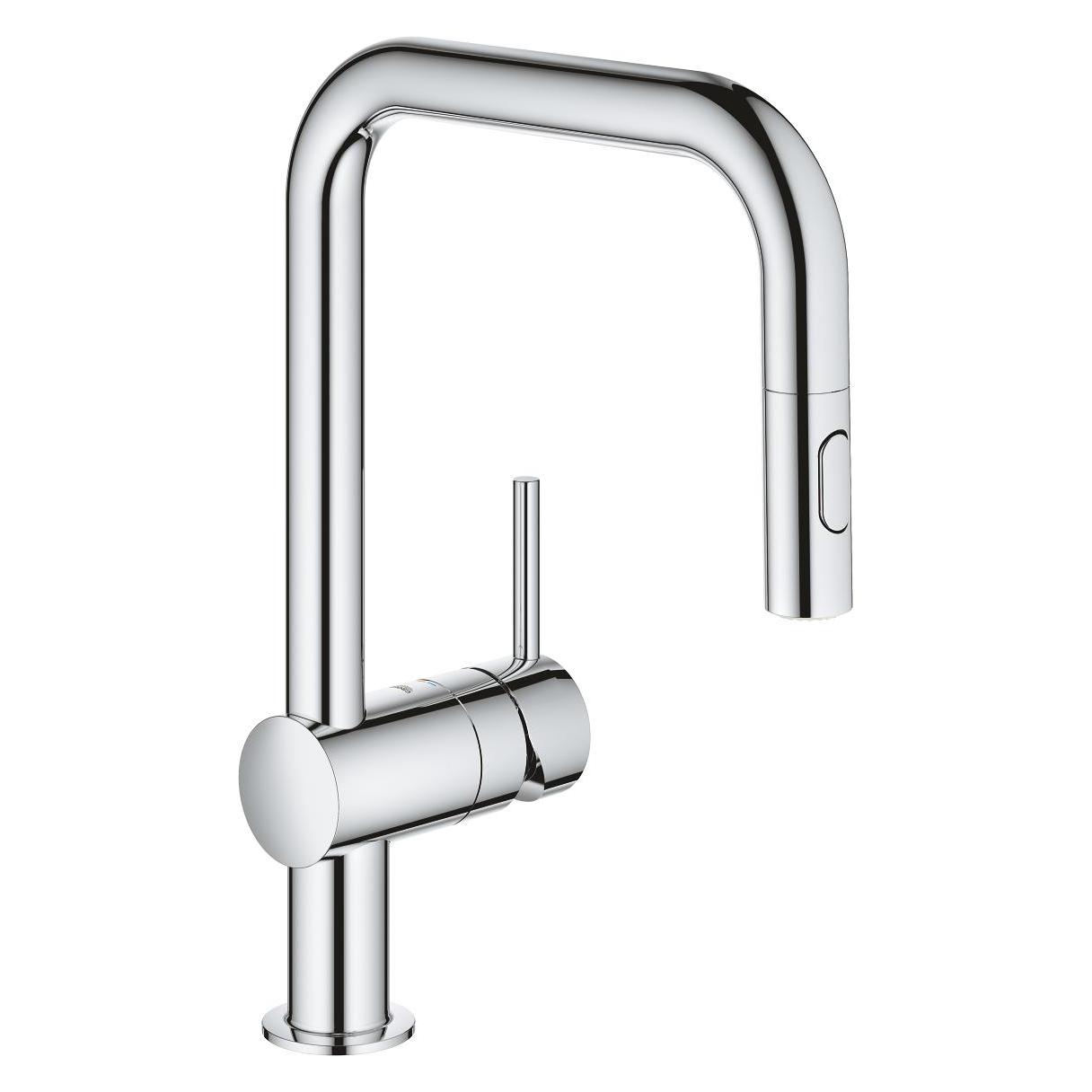 Grohe Küchenarmatur mit Handbrause Minta chrom glänzend 32322002 (32322002)