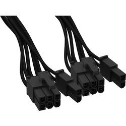 BeQuiet Computer, Strom Kabel [2x ATX-Stecker 8pol. (6+2) - 1x 12 PIN-Stecker (Netzteil)] 0.60 m Schwarz BC071