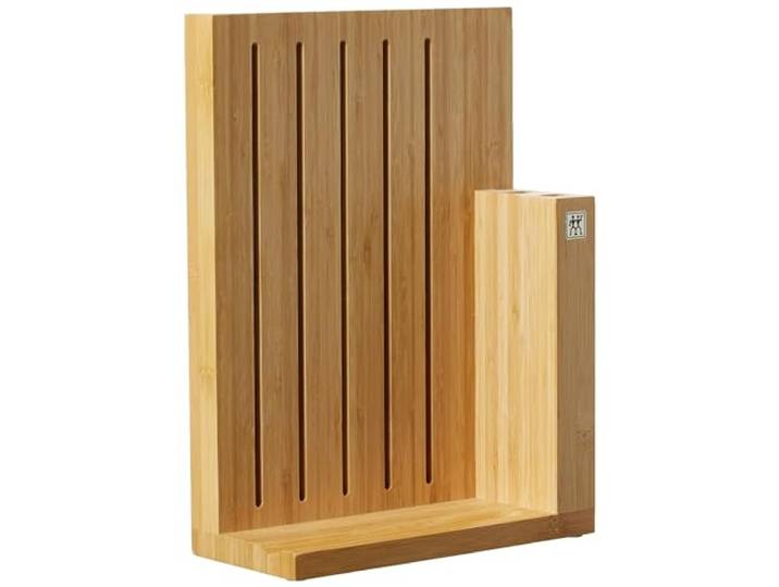 ZWILLING Messerblock leer, mit 7 Steckplätzen für 5 Messer, Wetzstahl und Schere, Bambus mit Magnet