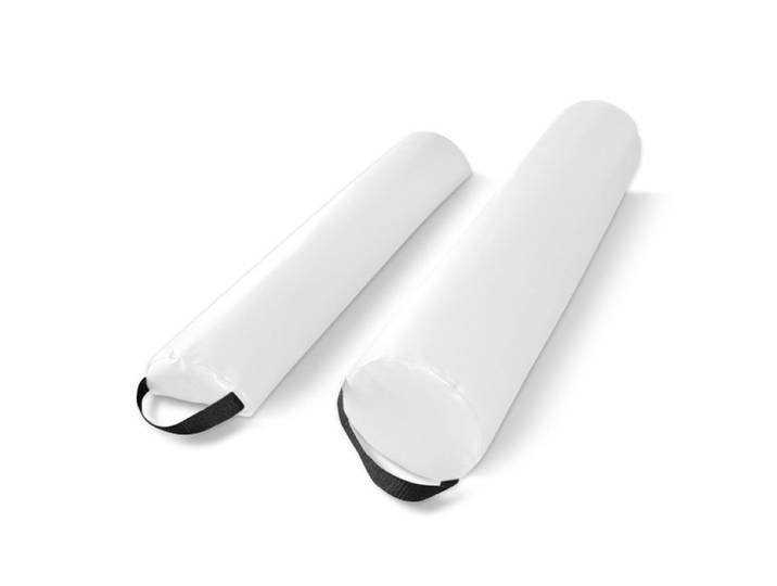 Knie- und Nackenrolle Set 66 cm weiss