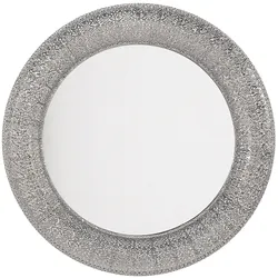 WANDSPIEGEL silber rund 80 cm Channay