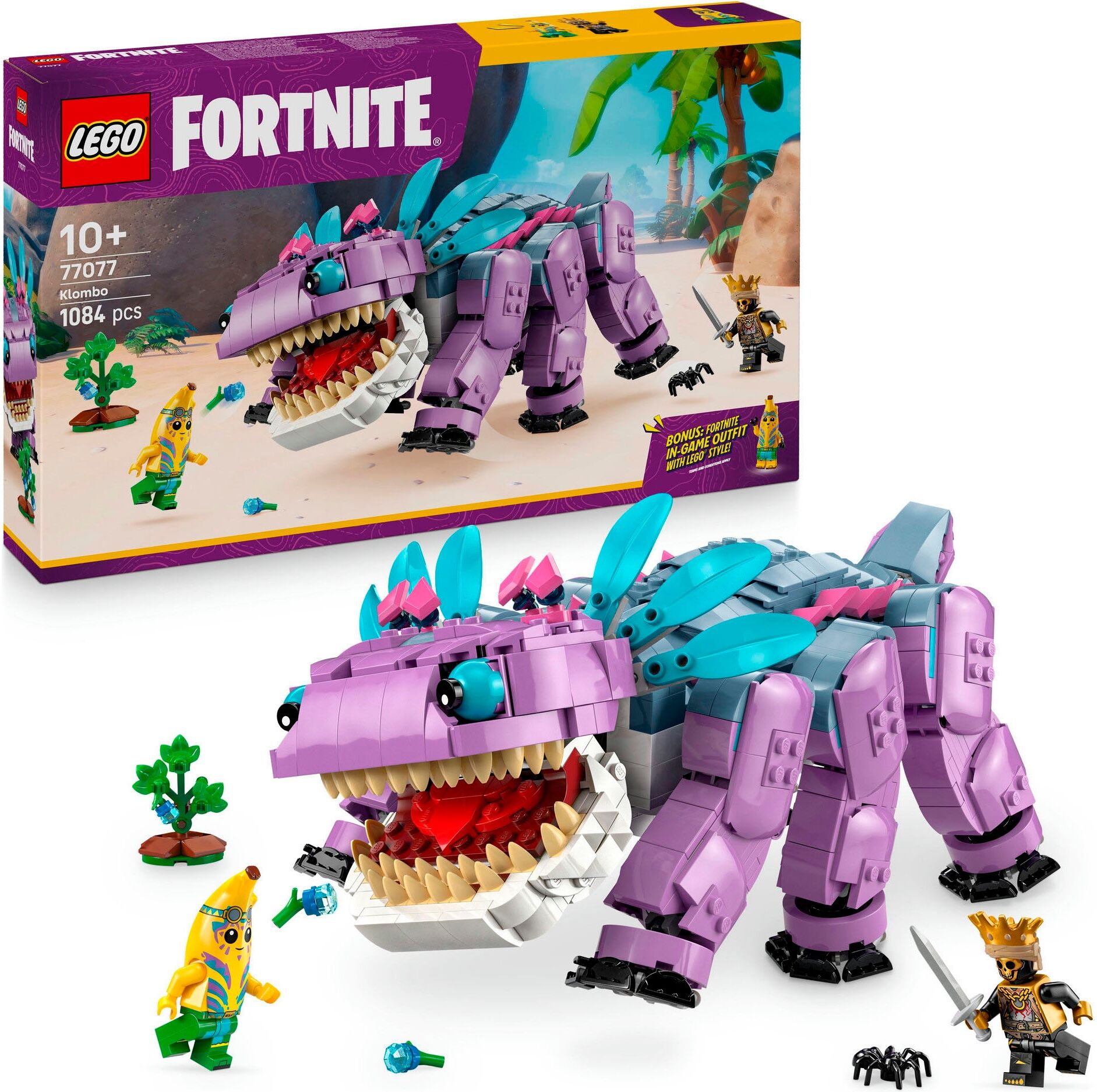 Konstruktionsspielsteine LEGO "Klombo (77077), LEGO Fortnite", bunt, Spielbausteine, Kinder, Kunststoff, Konstruktionsspielsteine, Made in Europe