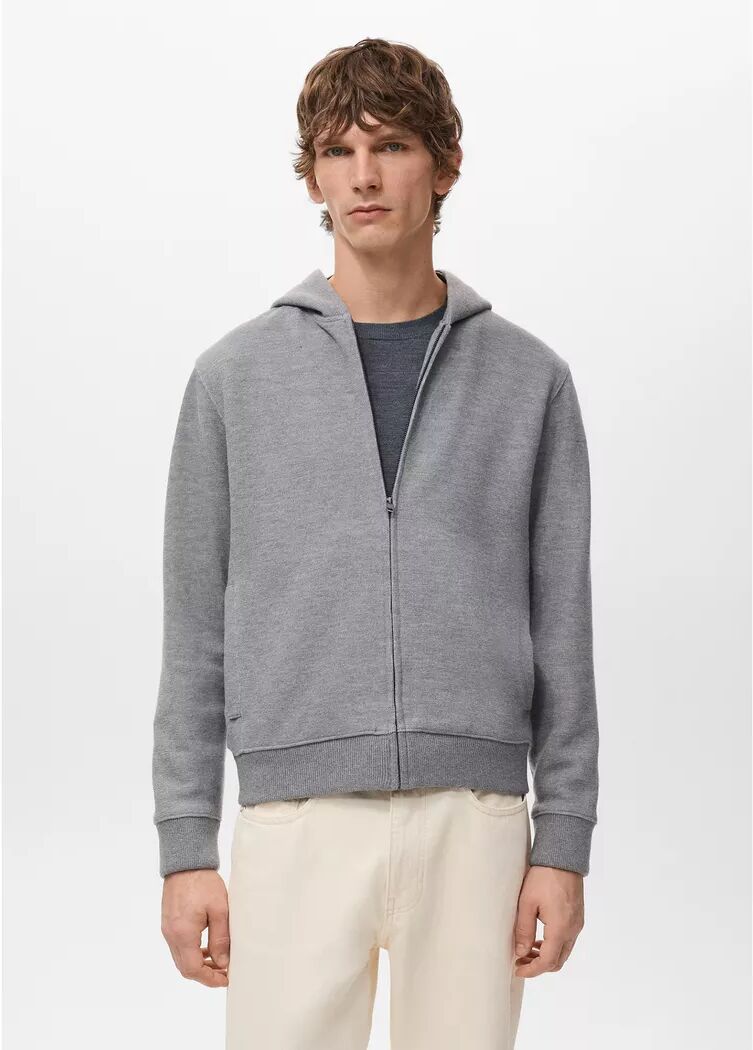 Mango Man - Sweatshirt, für Herren, Hellgrau, Größe M