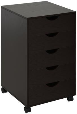AISWORD 5 Drawer File Cabinet Storage Organizer Filing Cabinet with Nordic Minimalist Modern Style & Wheels