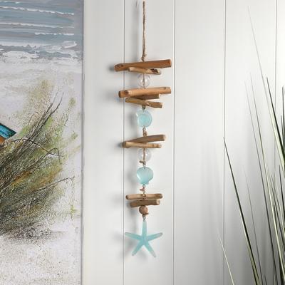 Regency International "21"" Resin, Wood, and Glass Nautical Drop"