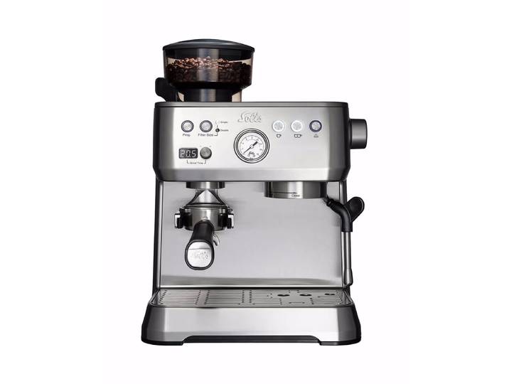 Solis Grind & Infuse Perfetta silber Type 1019 Espresso Maschine – Siebträgermaschine/Espressomaschine