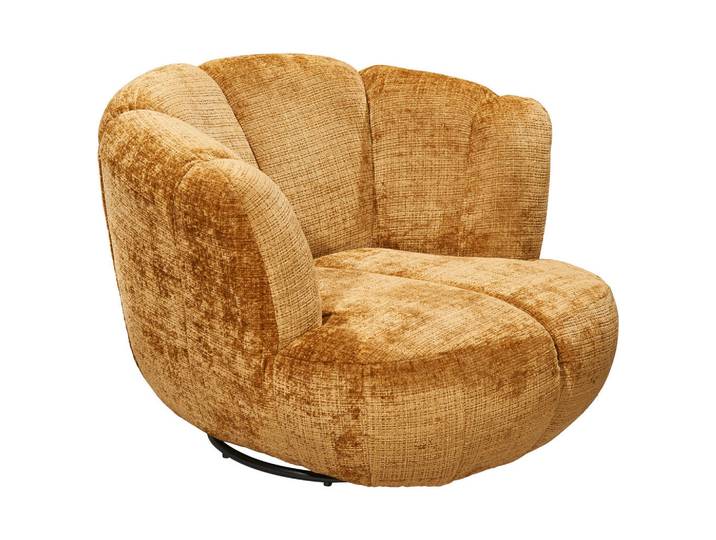 Mid.you Sessel, Gold, Metall, 101x69x107 cm, Made in EU, Sitzfläche 360° drehbar, Wohnzimmer, Sessel, Sonstige Sessel