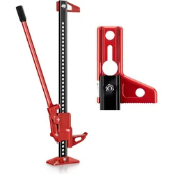 Wiltec, Wagenheber, Farm Jack Kompakt-Set Offroad Wagenheber 3000kg Stockwinde ATV Heber (3000 kg, 12.20 - 76 cm)