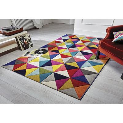 Teppich FLAIR RUGS "SAMBA", bunt, B:200cm H:10mm L:290cm, Kunstfaser, Teppiche, Teppich, Handgeschnitzt