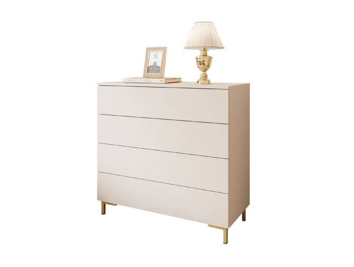 Lookway Kommode LINA KASCHMIR 4S mit LED Beleuchtung, 95x40x86 cm