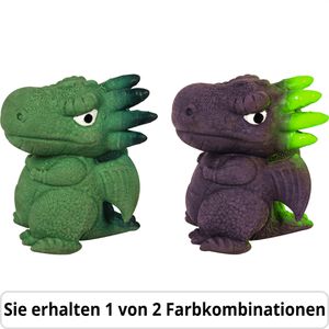 Brunnen Radiergummi 3D Drago, für Bleistifte, sortiert, aus Kunststoff