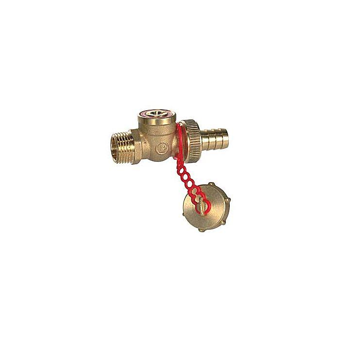 KFE Kugelhahn Euro R608Y014 3/4" mit Schlauchtuelle 1/2"