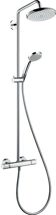 Hansgrohe Croma 220 Showerpipe   27185000 mit Brausearm 400 mm schwenkbar, chrom