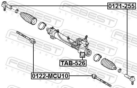 Febest Lagerung, Lenkgetriebe Tab526 Für Toyota