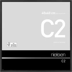 Nielsen Bilderrahmen C2 Aluminium Struktur Schwarz matt / 40 x 40