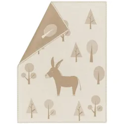 David Fussenegger Babydecke Lena 'Little Donkey' 70 x 90 cm Rohweiß