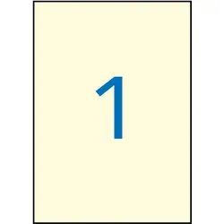 Apli, Etiketten, Etiketten CREME 210,0X297,0 20 Blatt