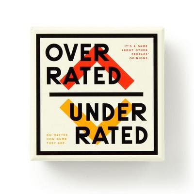 Overrated / Underrated Social Game, von Brass Monkey,Galison, Abrams & Chronicle, 978-0-7353-8120-9