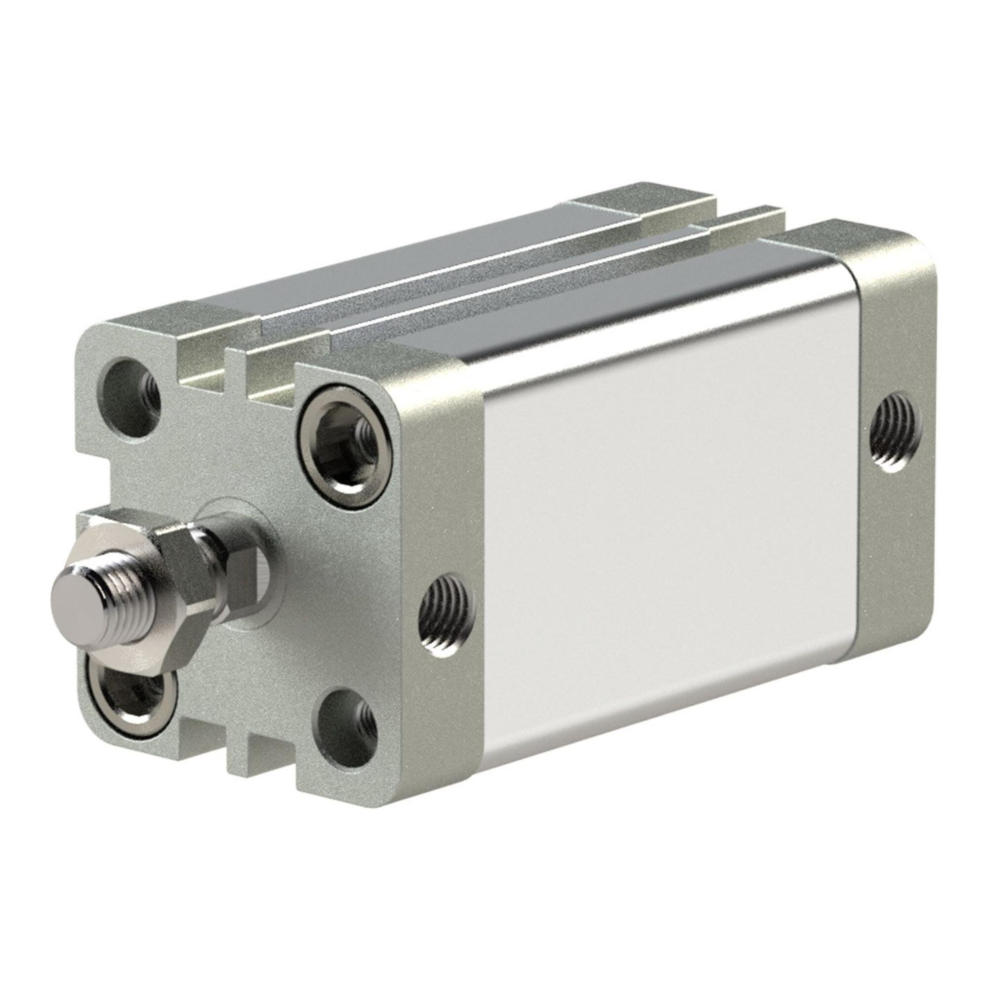 Riegler Kompaktzylinder, doppeltwirkend, AG, K-Ã˜50, Hub10, G1/8, ISO21287 (15.DMA.50010)