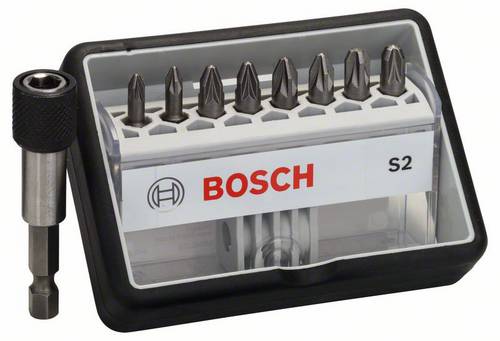 Schrauberbit-Set Robust Line S Extra-Hart, 8 + 1-teilig, 25 mm, PZ