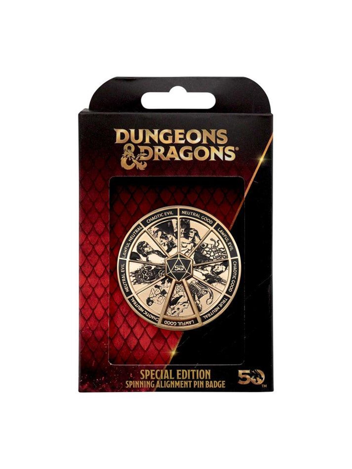 FaNaTtik Dungeons & Dragons 50th Anniversary Antique Gold Spinner