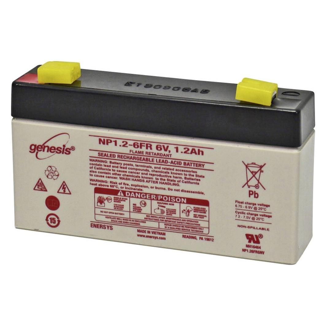 EnerSys Hawker Standby Genesis NP1.2-6 Bleiakku 6 V 1.2 Ah Blei-Vlies (AGM) (B x (1200 mAh, 6 V) (NP1.2-6)