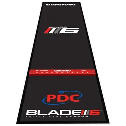 Winmau Dartmatte "Pro Zone Precision Blade 6 8215",schwarz/rot,300 x 60 cm