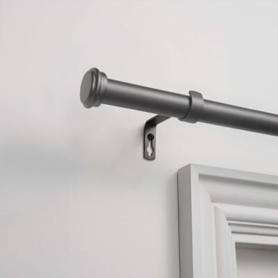 ATI Home Topper 1"" Adjustable Curtain Rod and Finial Set"