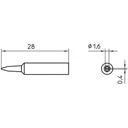 SPITZE XNT A - Lötspitze XNT A, Ø 1,6 mm