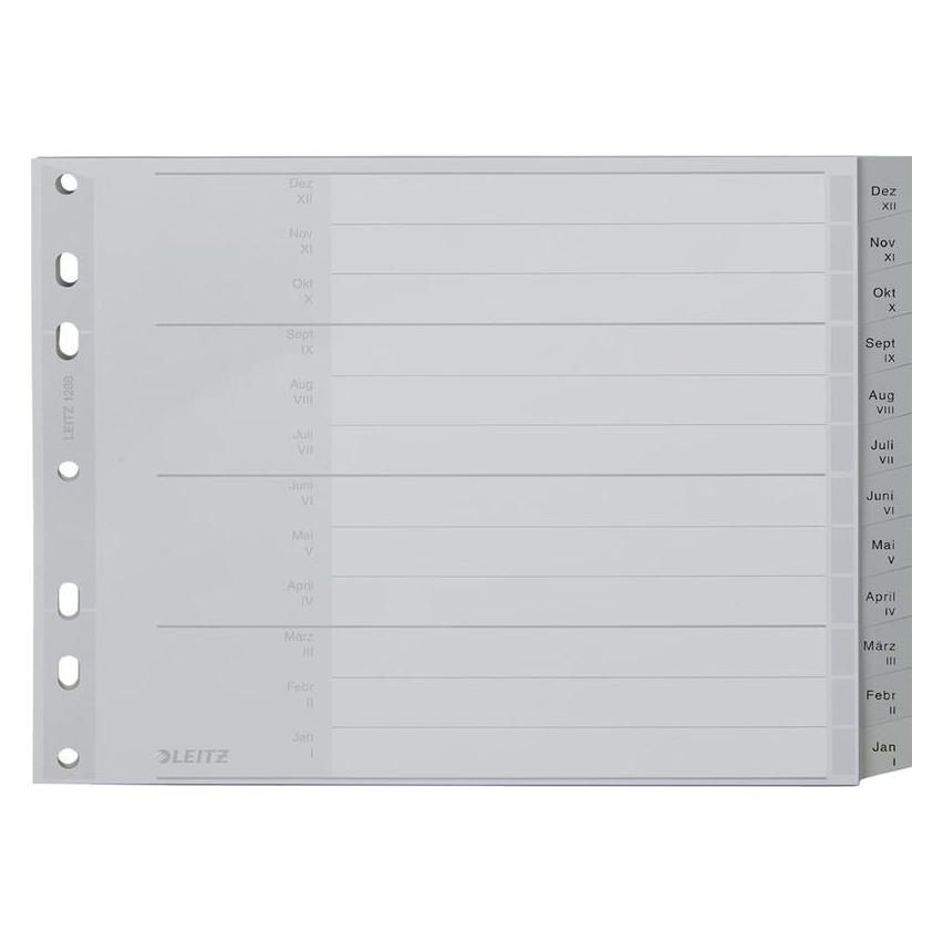 Leitz Register PP grau 18cm hoch (1288-00-85)