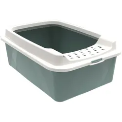 Rotho Babydesign Rotho MyPet Eco Bonnie Katzenklo mit Top-Eingang, grün/weiss (recycelt)