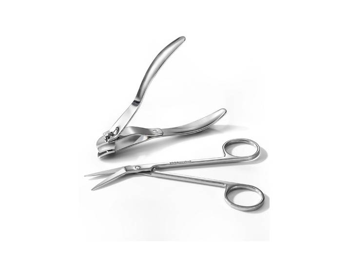 Mani-/Pediküre-Set,rostfrei, 2 teilig, Chrom