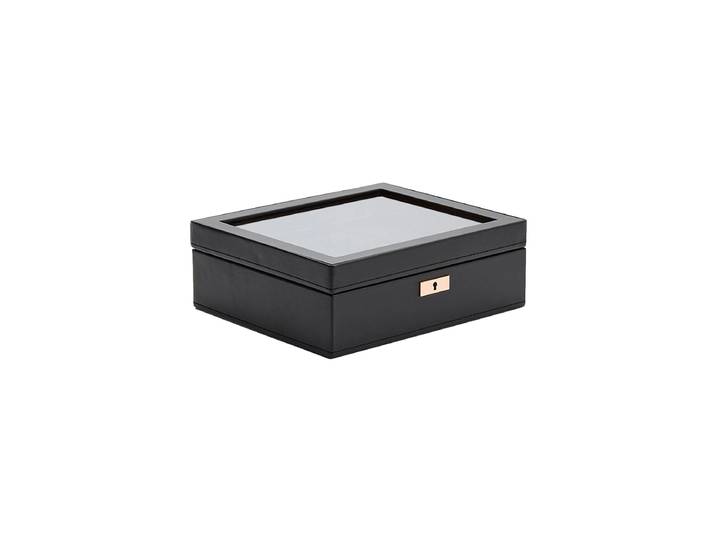 Uhrenbox „Axis“ für 8 Armbanduhren Leder Kupfer WOLF