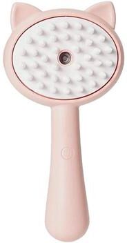 United Pet Spray Massage Comb For Cats Anti Static Shedding Brush pink