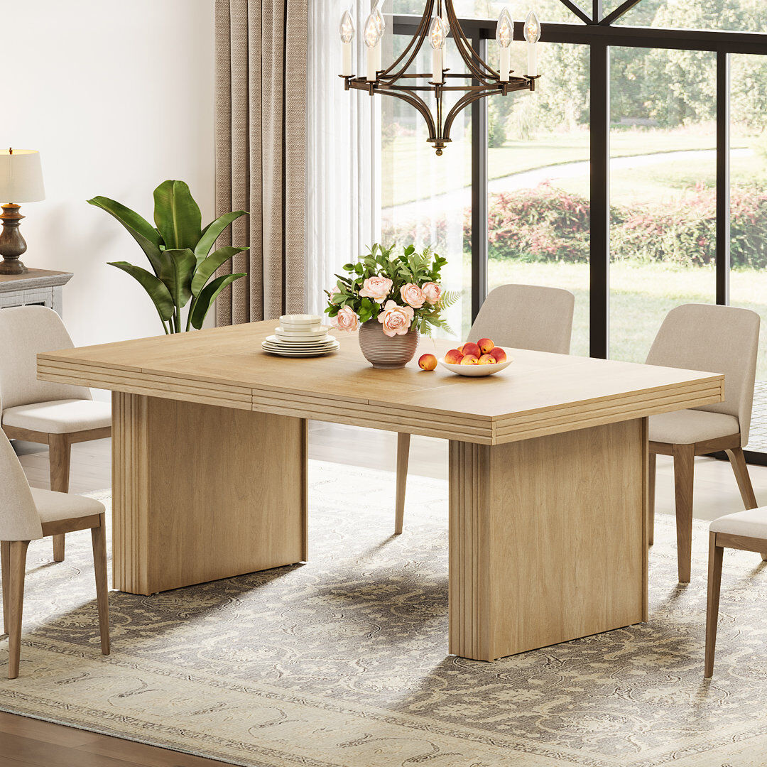 Blue Elephant Rectangular Dining Table Yellow