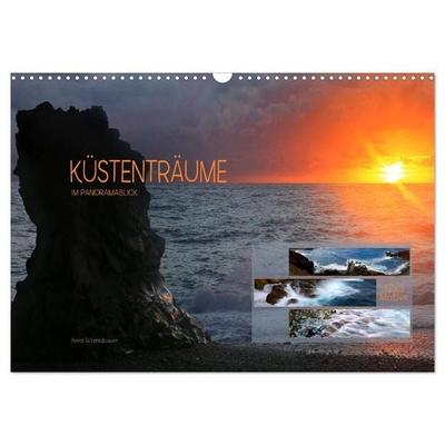 Küstenträume im Panoramablick (Wandkalender 2027 DIN A3 quer), CALVENDO Monatskalender