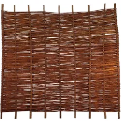 ASO Weidengeflechtzaun, geflochten auf Haselnußruten, 180 x 150 cm